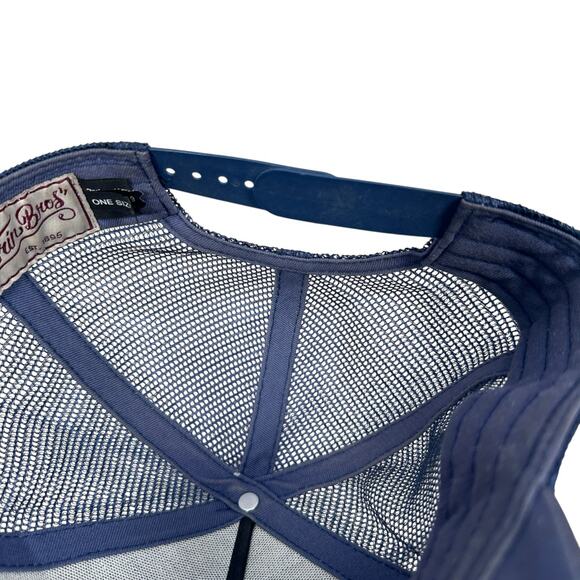 Goorin Bros The Freedom Eagle Trucker Hat Mens One Size Blue Adjustable Snapback - Picture 6 of 10